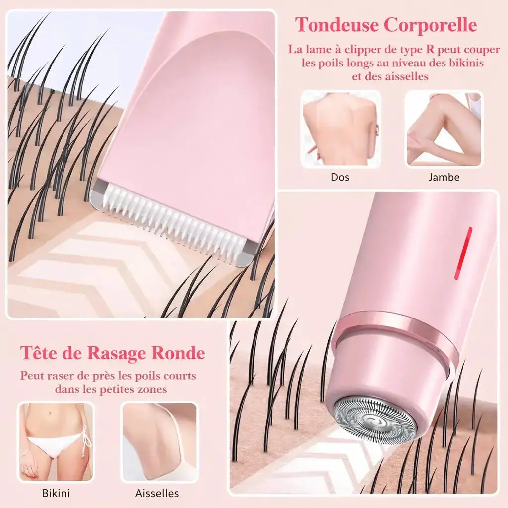 Épilateur Électrique Femme 2-en-1 – Bikini et Zones Intimes GLLOW